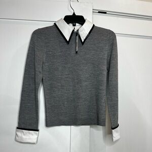 Alice + Olivia Porla Collared Sweater